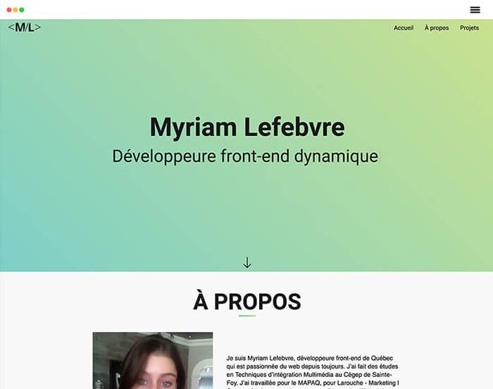 Myriam Lefebvre portfolio version 2